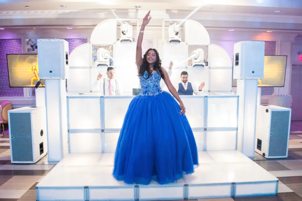 Sweet Sixteen girl on stage at Russo's On The Bay