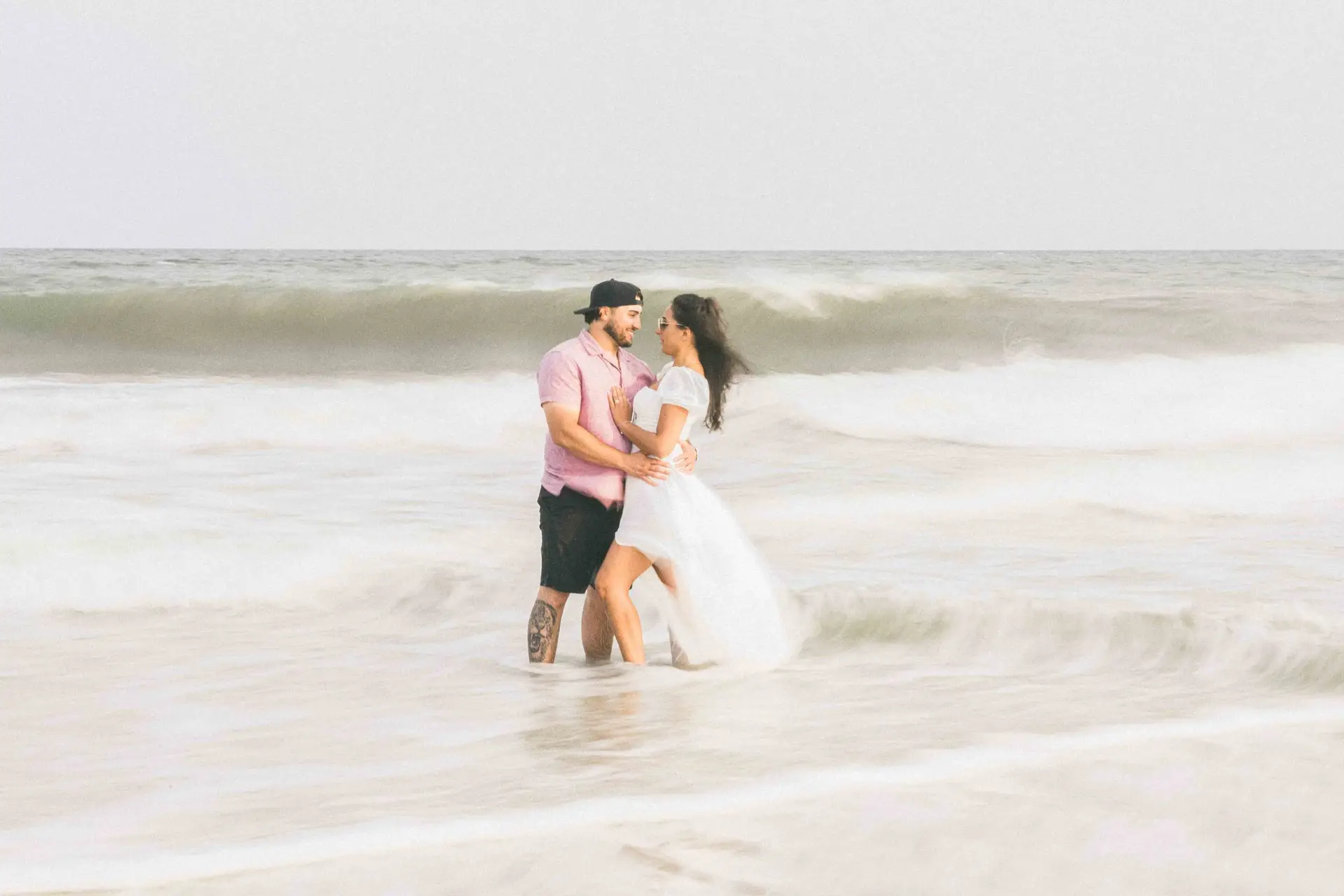 Engagement portrait session on Long Island