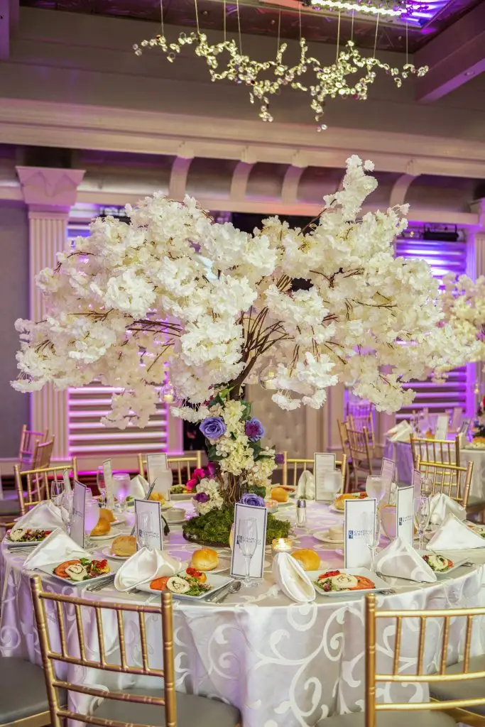 quinceañera floral centerpieces at reception