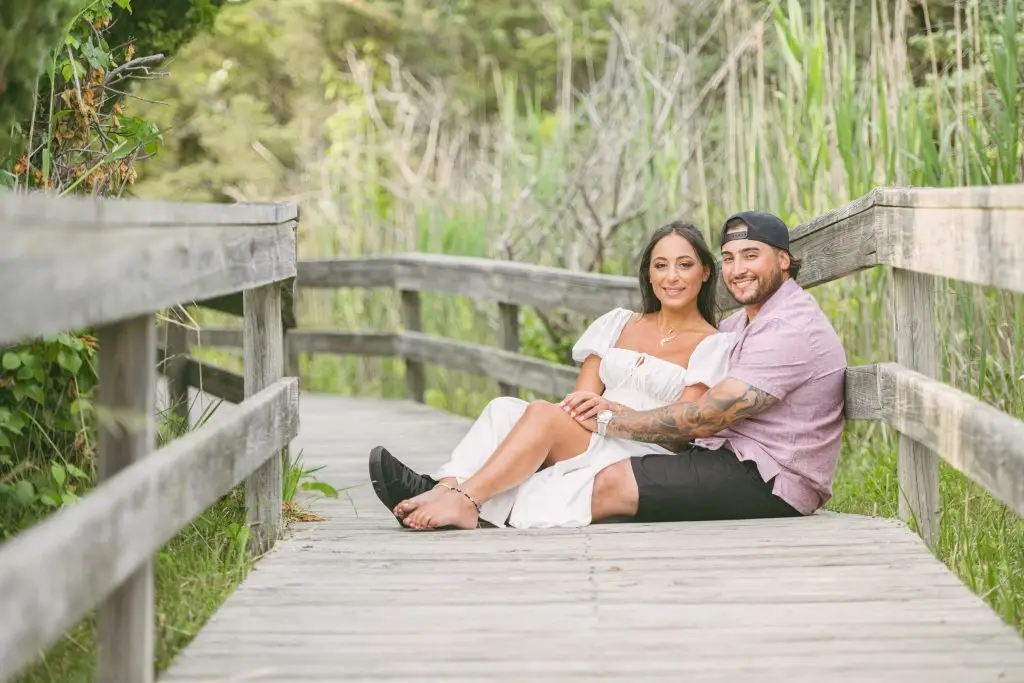 Lighthouse engagement session at Fire Island​