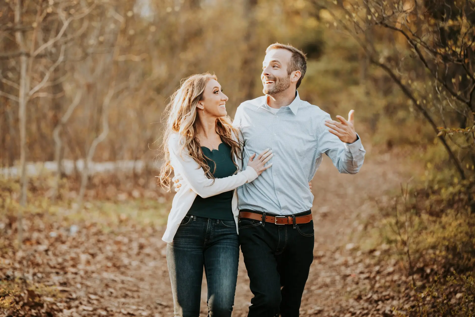 Vintage style engagement photos at Hempstead Lake Long Island