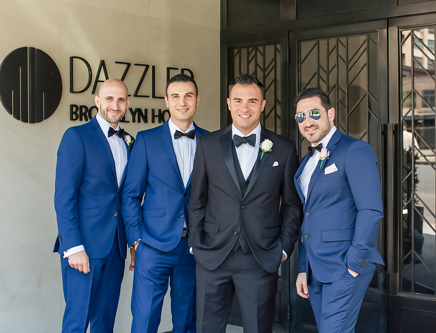 Groom portrait at Dazzler Hotel Brooklyn