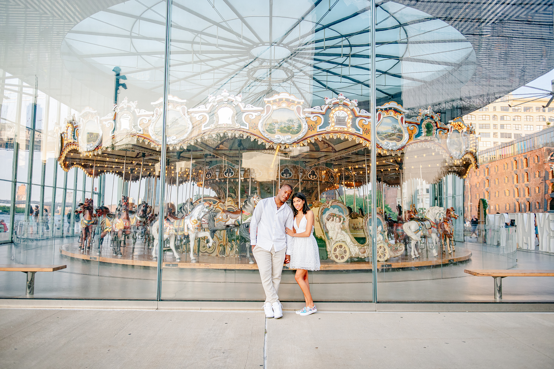 DUMBO Brooklyn engagement session